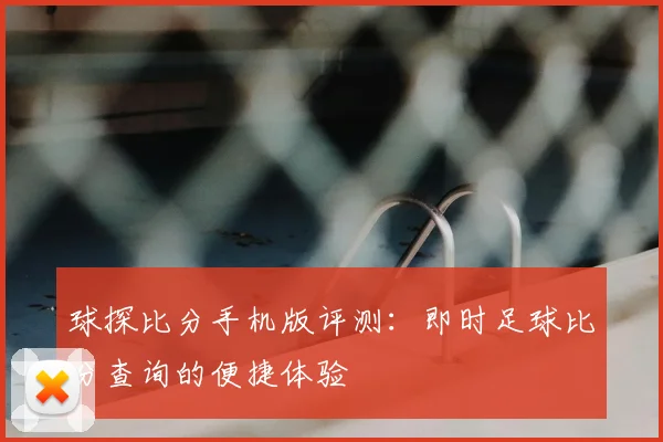 球探比分手机版评测:即时足球比分查询的便捷体验